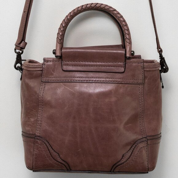Frye Viviana Mini Tote Leather Crossbody + Handles Dusty Lilac - Picture 1 of 11